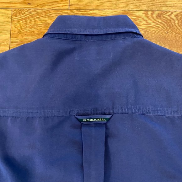 Flyshacker Clothing Co Mens Fishing Shirt Medium Button Down Short Sleeve Pocket - Picture 3 of 10